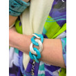 Bracelet ALEX Maillons Turquoise & nacré - FRANCINE BRAMLI Paris