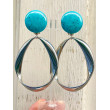 TWIST Argenté, turquoise - Francine BRAMLI Paris