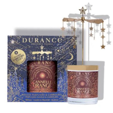 Carrousel Bougie CANNELLE ORANGE 75g - DURANCE