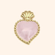Bijoux de Bouton EXVOTO ROSE TENDRE - LA LOGE DE SUZON