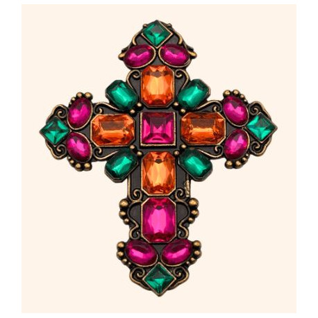 Clip CROIX VERSAILLES Polychrome - LA LOGE DE SUZON