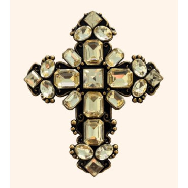 Clip CROIX VERSAILLES JAUNE Aurore - LA LOGE DE SUZON