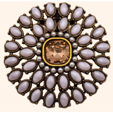 Clip PAON Majestueux Rose Tendre - LA LOGE DE SUZON