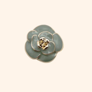 Bijoux de Bouton NICOLE Pastel Vert Céladon - LA LOGE DE SUZON