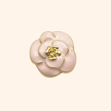 Bijoux de Bouton NICOLE Pastel Rose - LA LOGE DE SUZON