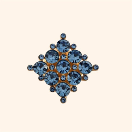 Bijoux de Bouton HONORÉ Bleu Lagon - LA LOGE DE SUZON