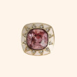 Bijoux de Bouton REINE LOUISE Rose Morganite - LA LOGE DE SUZON