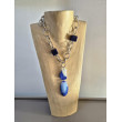 Collier DINO bleu - Francine BRAMLI Paris