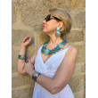 Collier OCÉAN turquoise vert - Francine BRAMLI Paris