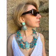 Collier OCÉAN turquoise vert - Francine BRAMLI Paris