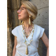 Collier TURRITELLE ivoire doré - Francine BRAMLI Paris