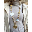Sautoir COQUILLAGES & Perles nacrées - Francine BRAMLI Paris Collier