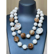Collier COQUILLAGES 2 rangs perles - Francine BRAMLI Paris