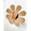 BAGUE Fleur beige marron - Francine BRAMLI Paris