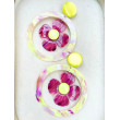 VERONICA FLORAL Jaune Rose - Francine BRAMLI Paris