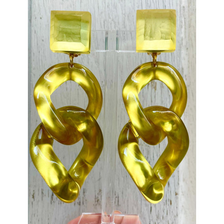 KELLY Maillons jaune doré - Francine BRAMLI Paris