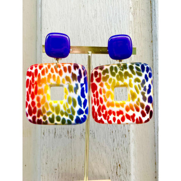 DONY Multico Cabochon Violet - Francine BRAMLI Paris