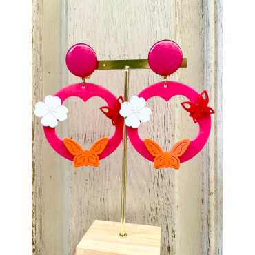 FIORE Rose Papillons - Francine BRAMLI Paris