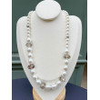 Collier LENNY perles nacrées & cristal - Francine BRAMLI Paris