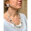Collier LENNY perles nacrées & cristal - Francine BRAMLI Paris