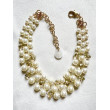 Collier REGIS 3 rangs perles & cristal - Francine BRAMLI Paris