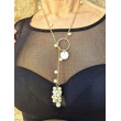 Collier fin GRAPPE perles nacrées - FRANCINE BRAMLI Paris