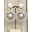 MARGUERITE Blanc argenté transparent - Francine BRAMLI Paris