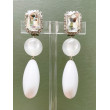 CUBA Longue Cabochon Cristal - Francine BRAMLI Paris