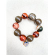 Bracelet GALAXY Marron taupe orange - Francine BRAMLI Paris