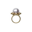 Bague SALOME dorée, Perle nacrée - Francine BRAMLI Paris
