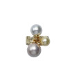 Bague LEIA dorée, Perles nacrées - Francine BRAMLI Paris