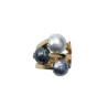 Bague CORDELLIA dorée & BO - Francine BRAMLI Paris