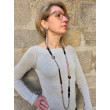 Sautoir GLOWY marron - Francine BRAMLI Paris