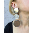 MELISSA Miroir blanc, argent - Francine BRAMLI Paris