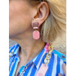 CECIL Rose Cabochon miroir - Francine BRAMLI Paris Bijoux