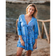 Robe Courte BLEU à Motifs - SIGNES GRIMALT