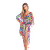 Kaftan ROUGE/VERT/BLEU TU - ISLA BONITA