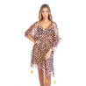 Kaftan BLANC/MARRON TU - ISLA BONITA