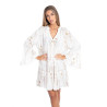 Robe Courte BLANCHE à Motifs - ISLA BONITA