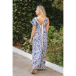 Longue Robe BLANCHE/NOIRE - ISLA BONITA