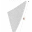Foulard "entre Tulle et Dentelles" FLEURS DE FRAISIER - LA LOGE DE SUZON