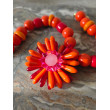 Collier ROXY FLEUR Orange - Francine BRAMLI Paris