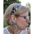 SERRE-TÊTE GM couleur écaille noir & blanc - Francine BRAMLI Paris