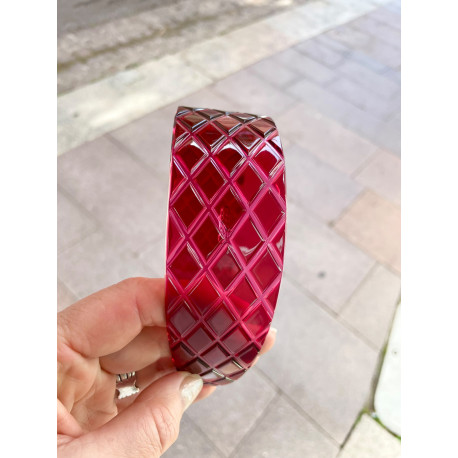 SERRE-TÊTE GM rouge matelassé - Francine BRAMLI Paris