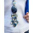 Collier CRAVATE Bleu marine - Francine BRAMLI Paris