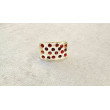BAGUE Résine & Strass Taille 54 - Francine BRAMLI Paris