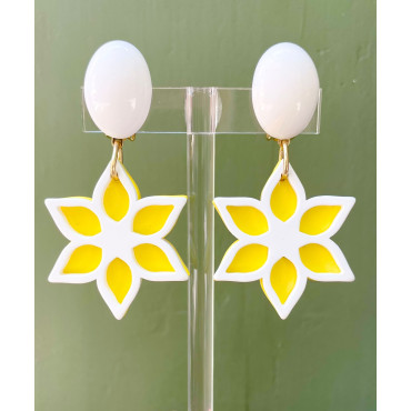 JONQUILLE Jaune & blanc - Francine BRAMLI Paris