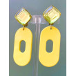 LILOU Jaune Cabochon miroir - Francine BRAMLI Paris