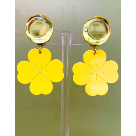TRÈFLE Jaune - Francine BRAMLI Paris