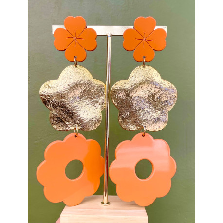 LILAS LG orange doré - Francine BRAMLI Paris